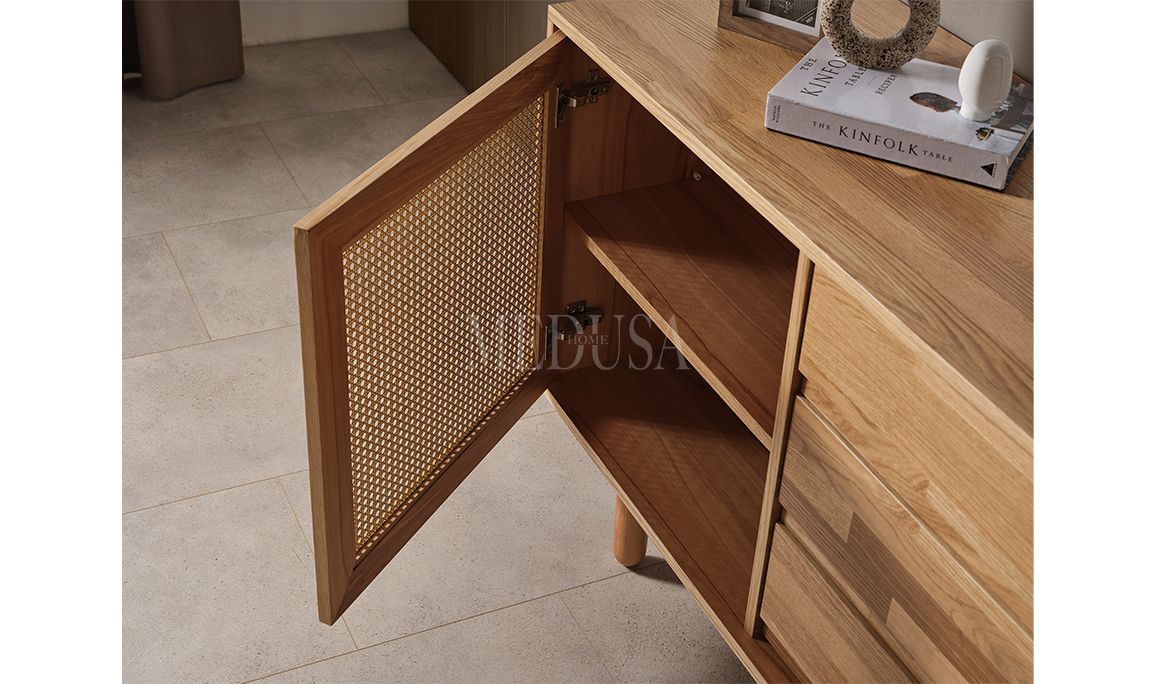 Medusa Home Mobilya - Bohem Ahşap Yemek Odası Round