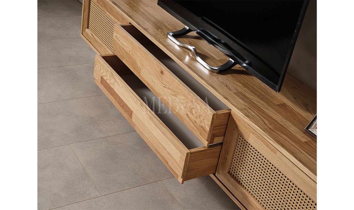 Medusa Home Mobilya - Bohem Ahşap Yemek Odası Round