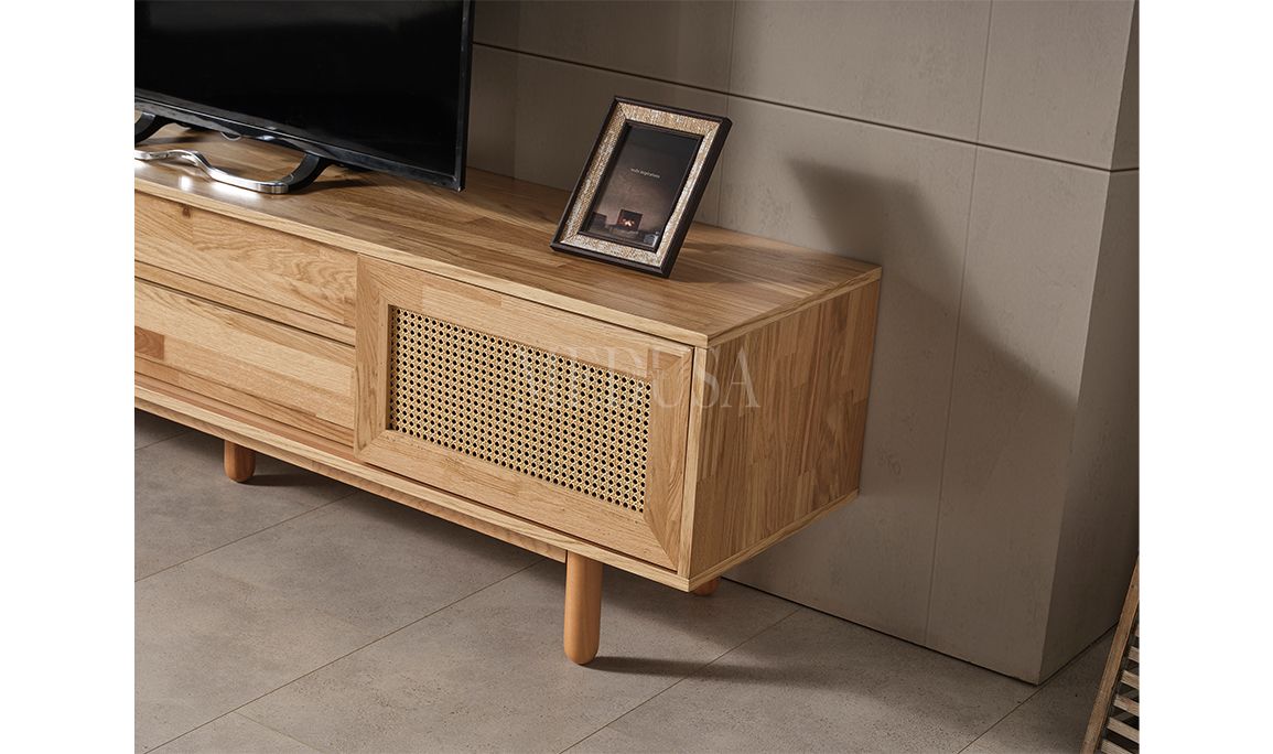 Medusa Home Mobilya - Bohem Ahşap Yemek Odası Round