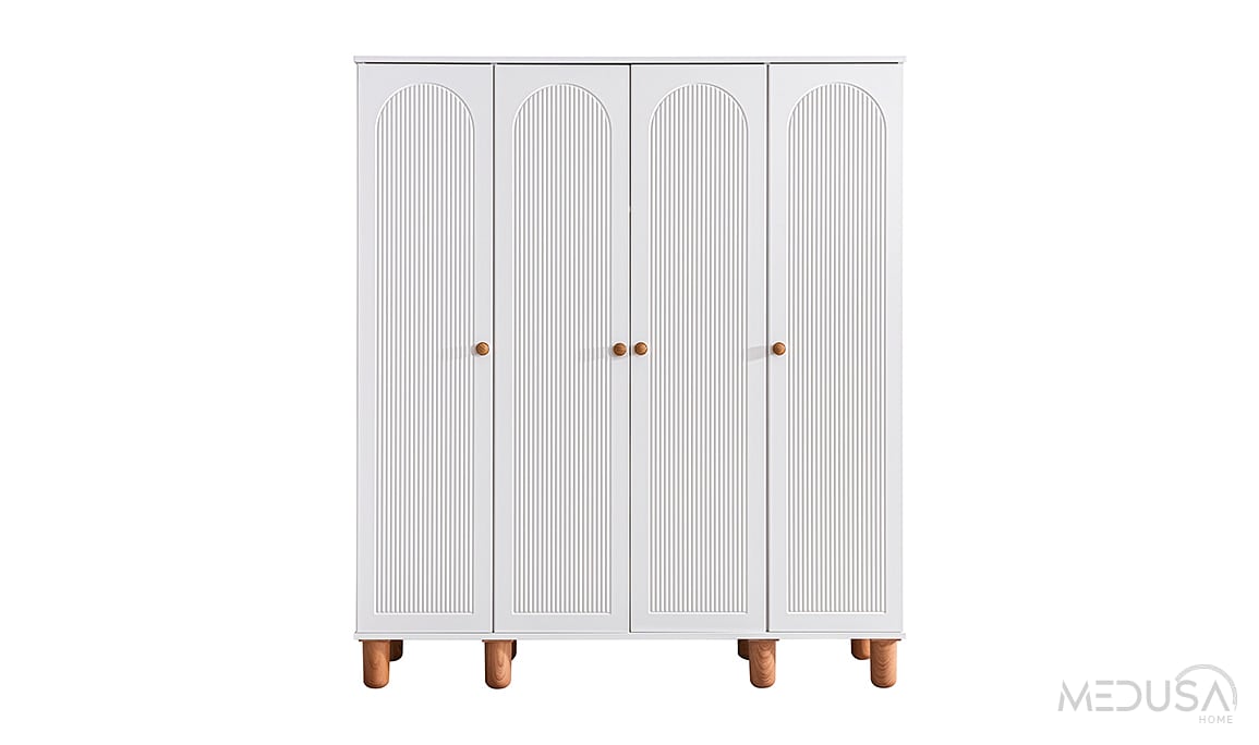 Medusa Home Mobilya - Boho 4 Kapaklı Gardırop