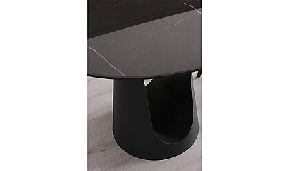 Medusa Home Mobilya - Boho Yuvarlak ve Porselen Mutfak Masası