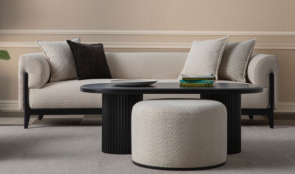 Medusa Home Mobilya - Bois Üçlü Koltuk