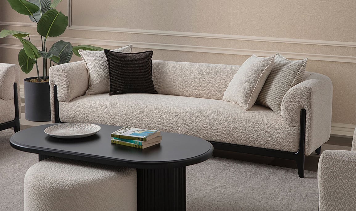 Medusa Home Mobilya - Bois Üçlü Koltuk
