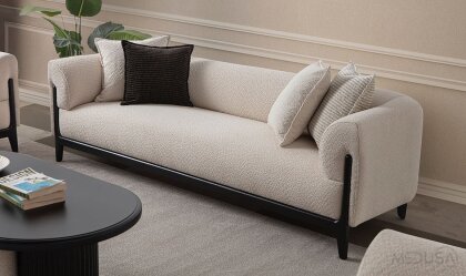 Medusa Home Mobilya - Bois Üçlü Koltuk