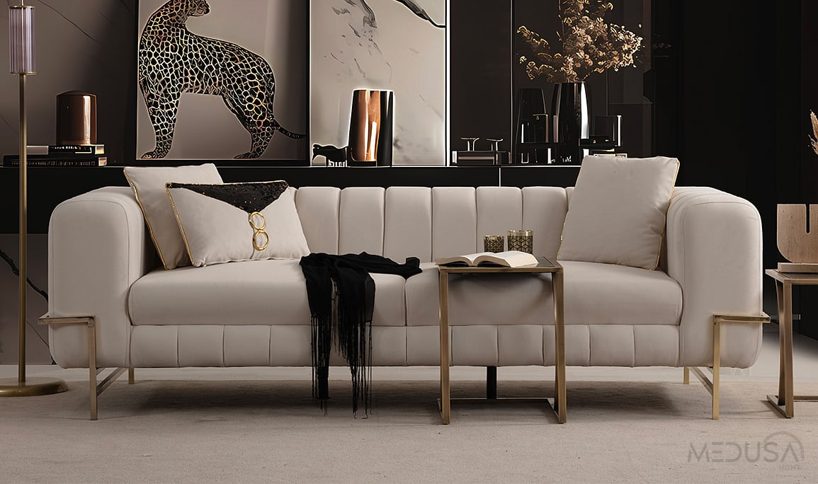 Medusa Home Mobilya - Bond Luxury Üçlü Koltuk
