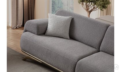 Medusa Home Mobilya - Bonj Antrasit Üçlü Koltuk