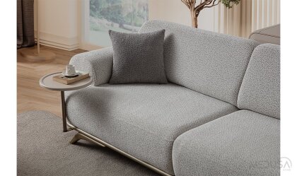 Medusa Home Mobilya - Bonj Gri Üçlü Koltuk