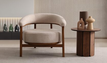 Medusa Home Mobilya - Boston Ahşap Berjer