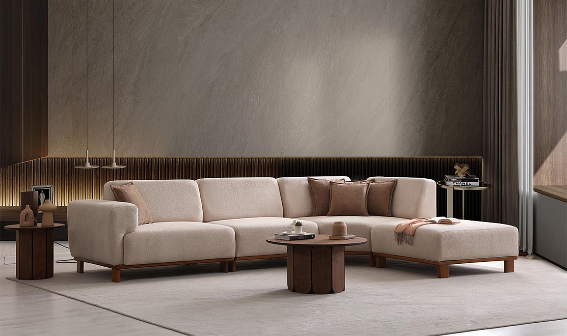 Medusa Home Mobilya - Boston Ayaklı Köşe Takımı 330x215