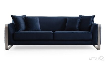 Medusa Home - Bottega Mavi Üçlü Koltuk Medusa Home - Bottega Mavi Üçlü Koltuk