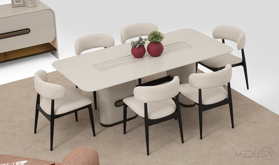 Medusa Home Mobilya - Braga Yemek Masası