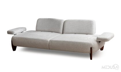 Medusa Home Mobilya - Branson Beyaz Üçlü Koltuk