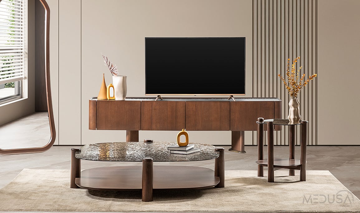 Medusa Home Mobilya - Brigada Füzyon Cam Tv Ünitesi