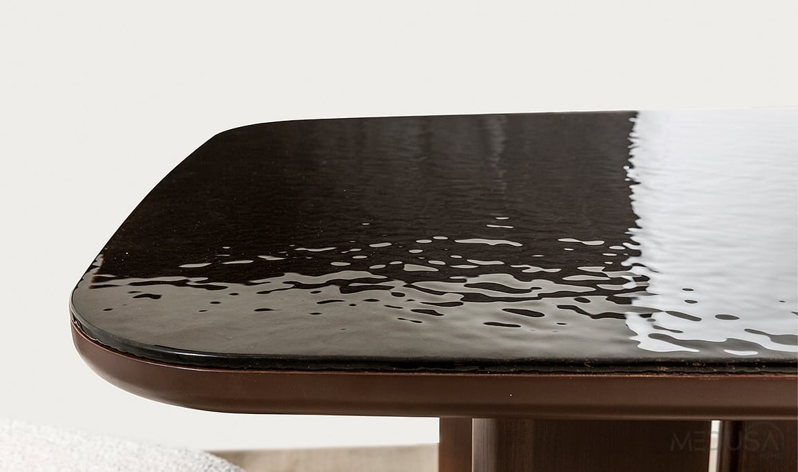 Medusa Home Mobilya - Brigada Füzyon Cam Yemek Masası