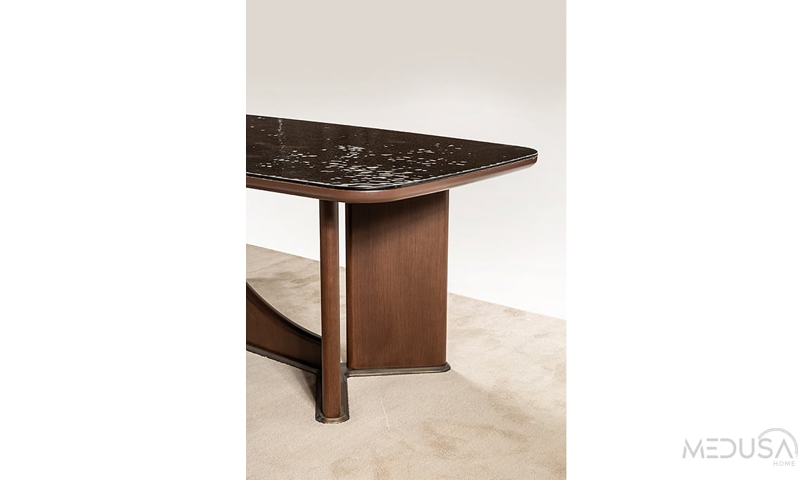 Medusa Home Mobilya - Brigada Füzyon Cam Yemek Masası