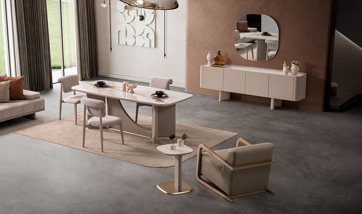 Medusa Home Mobilya - Brigada Seramik Yemek Odası