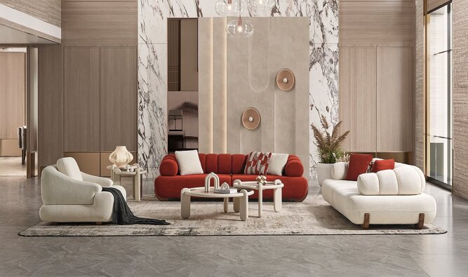 Medusa Home Mobilya - Brio Koltuk Takımı - Modern Koltuk Takımları