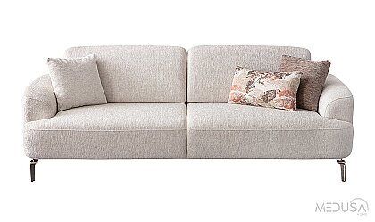 Medusa Home Mobilya - Bronz Üçlü Koltuk