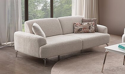 Medusa Home Mobilya - Bronz Üçlü Koltuk