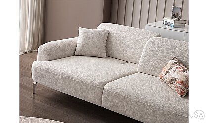 Medusa Home Mobilya - Bronz Üçlü Koltuk