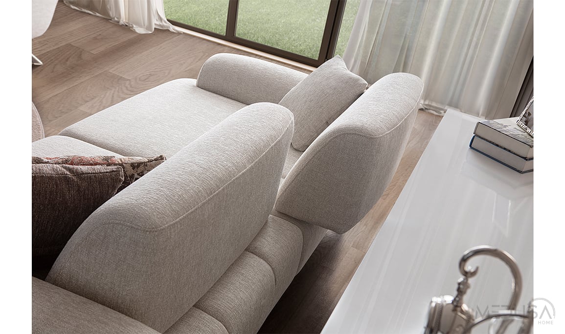 Medusa Home Mobilya - Bronz Üçlü Koltuk