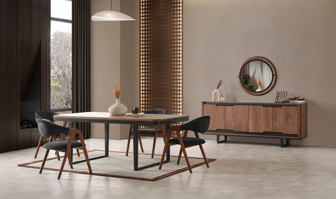 Medusa Home Mobilya - Bronz Yemek Odası