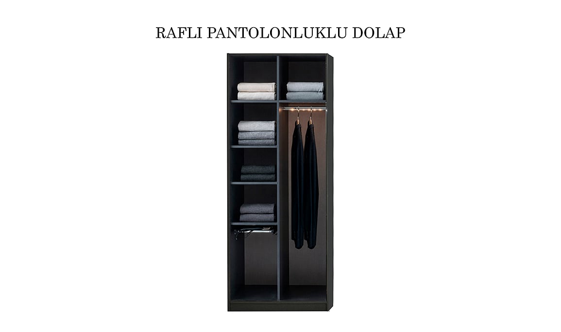 Medusa Home Mobilya - Bronze Antrasit 6 Kapaklı Gardırop