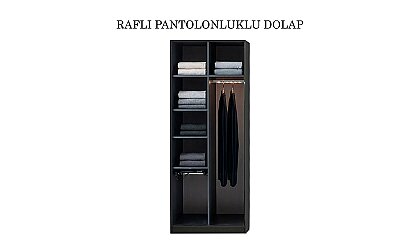 Medusa Home Mobilya - Bronze Antrasit 6 Kapaklı Gardırop