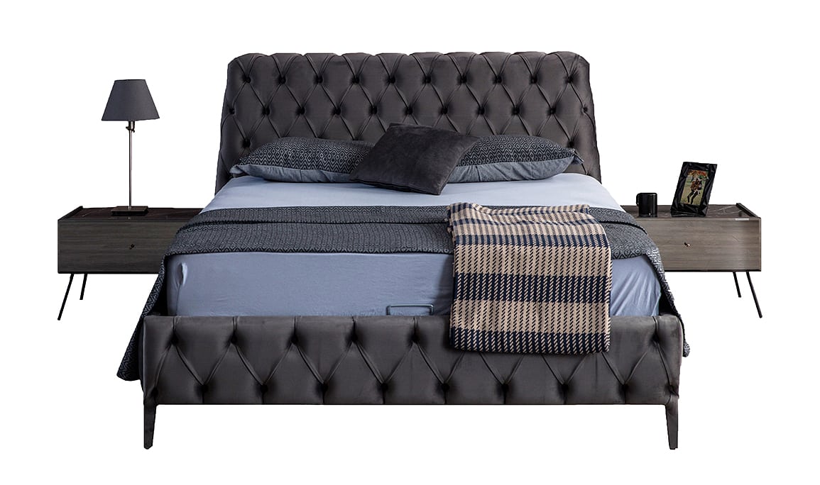 Medusa Home Mobilya - Bronze Antrasit 6 Kapaklı Yatak Odası