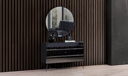 Medusa Home Mobilya - Bronze Antrasit 6 Kapaklı Yatak Odası