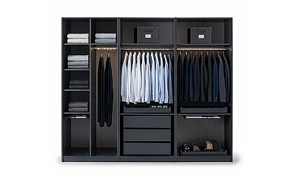 Medusa Home Mobilya - Bronze Antrasit 6 Kapaklı Yatak Odası