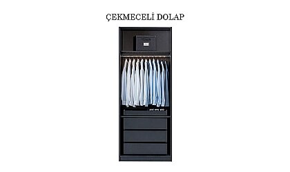 Medusa Home Mobilya - Bronze Antrasit 6 Kapaklı Yatak Odası