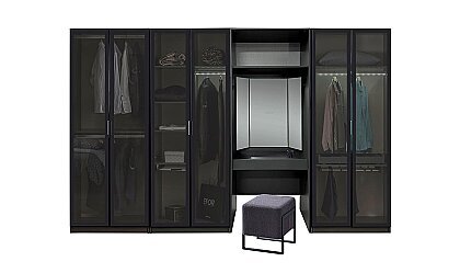 Medusa Home Mobilya - Bronze Antrasit Giyinme Odası