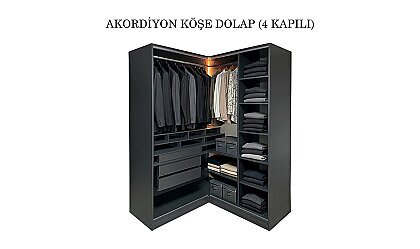 Medusa Home Mobilya - Bronze Antrasit Giyinme Odası