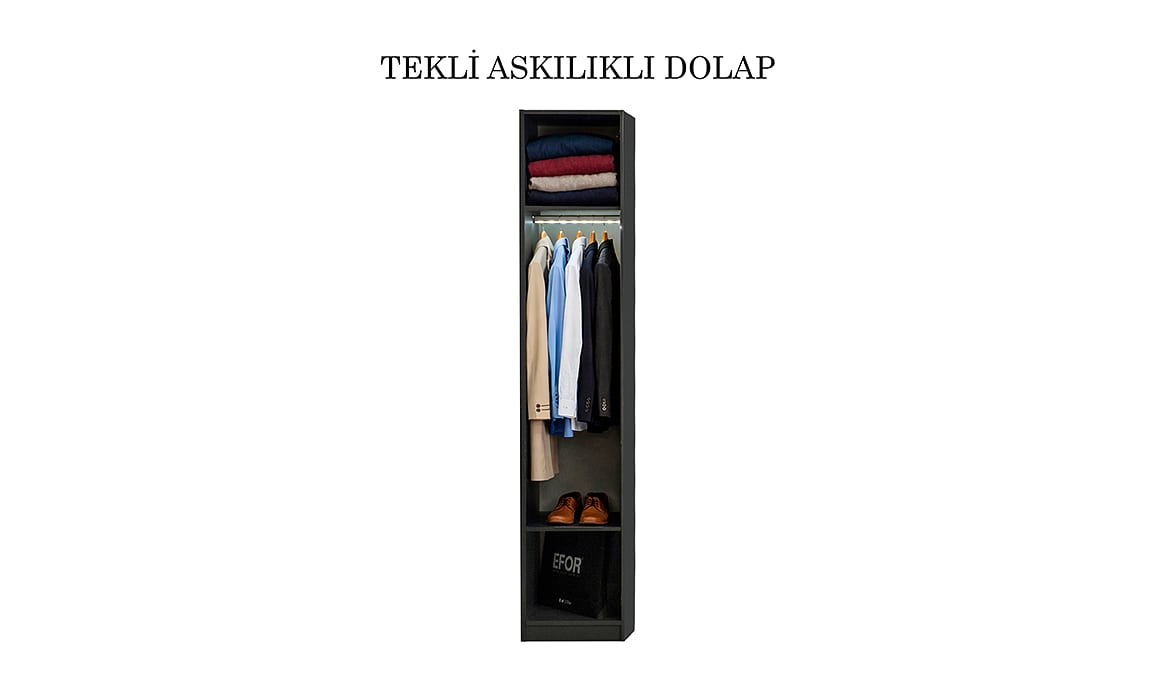 Medusa Home Mobilya - Bronze Antrasit Makyaj Masalı Gardırop