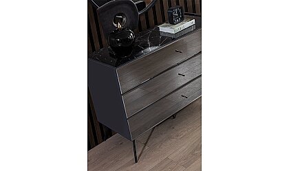 Medusa Home Mobilya - Bronze Antrasit Şifonyer
