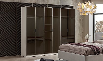 Medusa Home Mobilya - Bronze Aytaşı 6 Kapaklı Yatak Odası