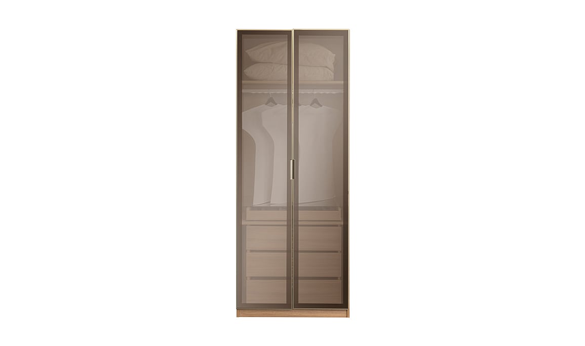 Medusa Home Mobilya - Bronze Ceviz 6 Kapaklı Gardırop