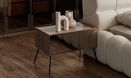 Medusa Home Mobilya - Bronze Ceviz Köşe Yatak Odası
