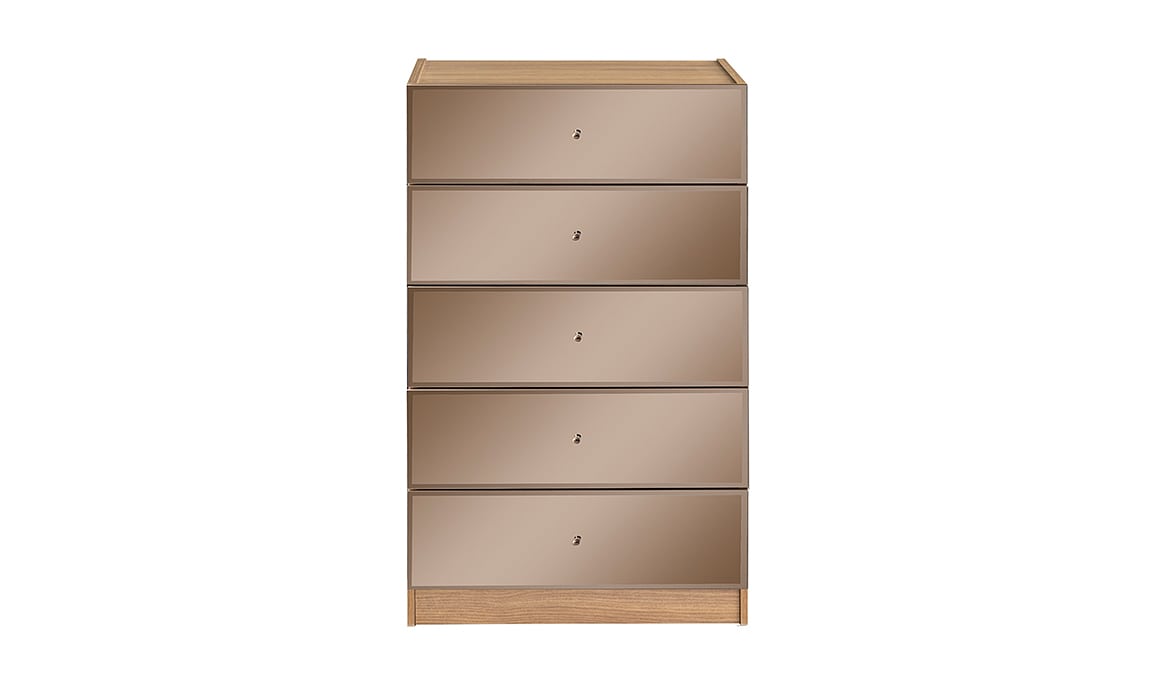 Medusa Home Mobilya - Bronze Ceviz Köşe Yatak Odası