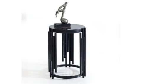 Medusa Home Mobilya - Buzzy Black Yan Sehpa
