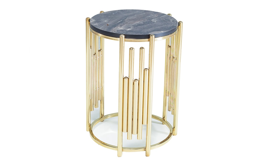 Medusa Home Mobilya - Buzzy Gold Yan Sehpa