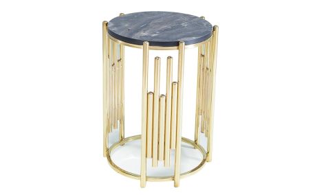 Medusa Home Mobilya - Buzzy Gold Yan Sehpa