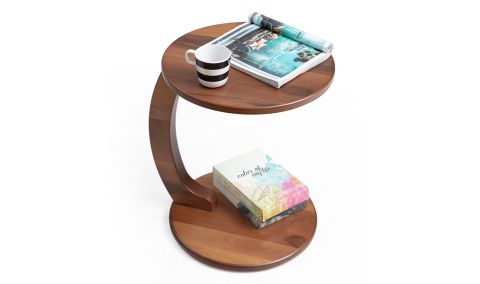 Medusa Home - C Walnut Yan Sehpa Medusa Home - C Walnut Yan Sehpa