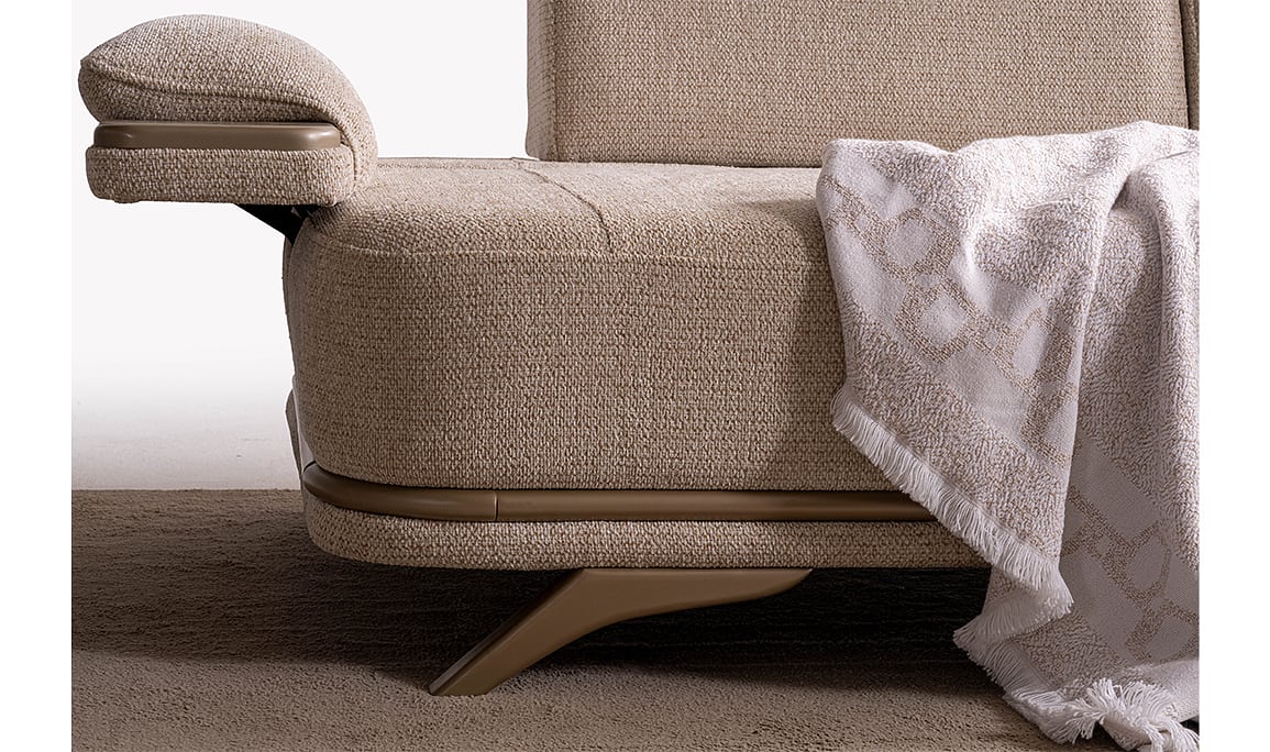 Medusa Home Mobilya - Caddie Bej Üçlü Koltuk