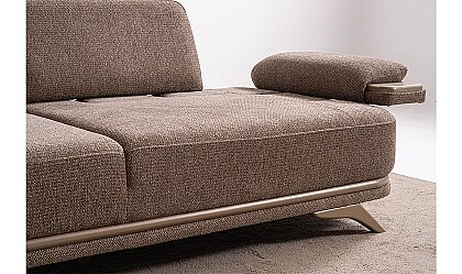 Medusa Home Mobilya - Caddie Kahve Üçlü Koltuk