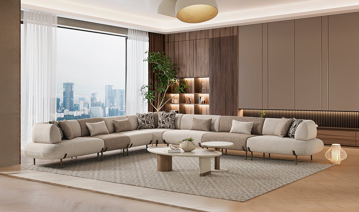 Medusa Home Mobilya - Candy Maxi Yataklı Köşe Takımı