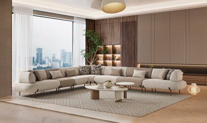 Medusa Home - Candy Maxi Yataklı Köşe Takımı