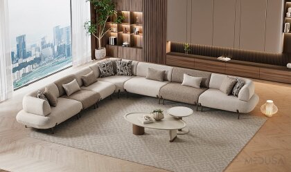 Medusa Home Mobilya - Candy Maxi Yataklı Köşe Takımı