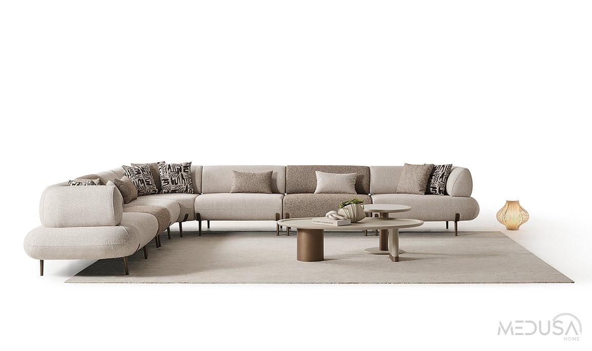 Medusa Home Mobilya - Candy Maxi Yataklı Köşe Takımı